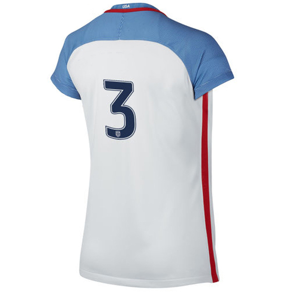 2016/2017 Number Three Stadium Home Jersey USA Soccer #3