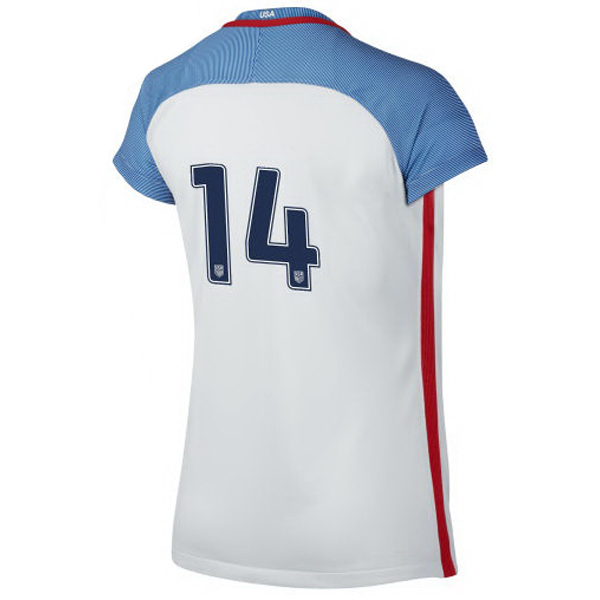 2016/2017 Number Fourteen Stadium Home Jersey USA Soccer #14