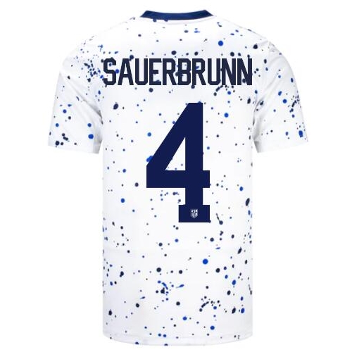 USA Becky Sauerbrunn 2023 Home Men's Stadium Soccer Jersey
