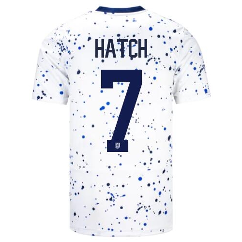 USA Ashley Hatch 2023 Home Men's Stadium Soccer Jersey
