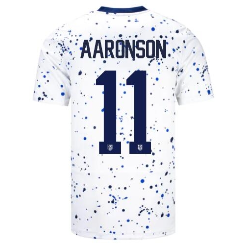 USA Brenden Aaronson 2023 Home Men's Stadium Soccer Jersey