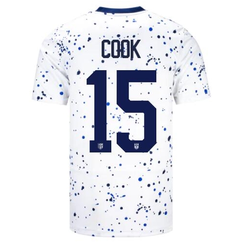 USA Alana Cook 2023 Home Men's Stadium Soccer Jersey
