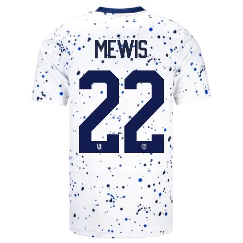USA Kristie Mewis 2023 Home Men's Stadium Soccer Jersey