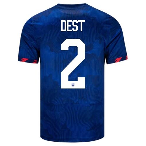 USA Sergino Dest 2023 Away Men's Stadium Soccer Jersey