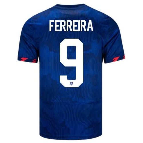 USA Jesus Ferreira 2023 Away Men's Stadium Soccer Jersey