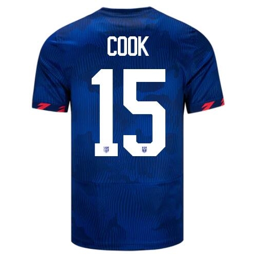 USA Alana Cook 2023 Away Men's Stadium Soccer Jersey