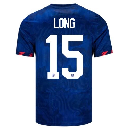 USA Aaron Long 2023 Away Men's Stadium Soccer Jersey
