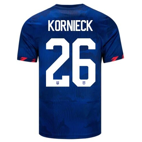 USA Taylor Kornieck 2023 Away Men's Stadium Soccer Jersey