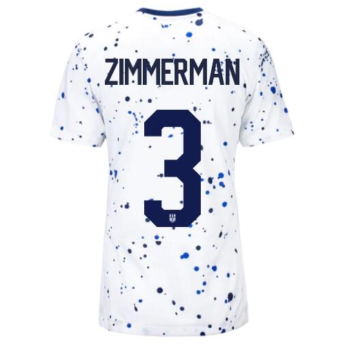 USA Walker Zimmerman 2023 Home Women's Stadium Soccer Jersey