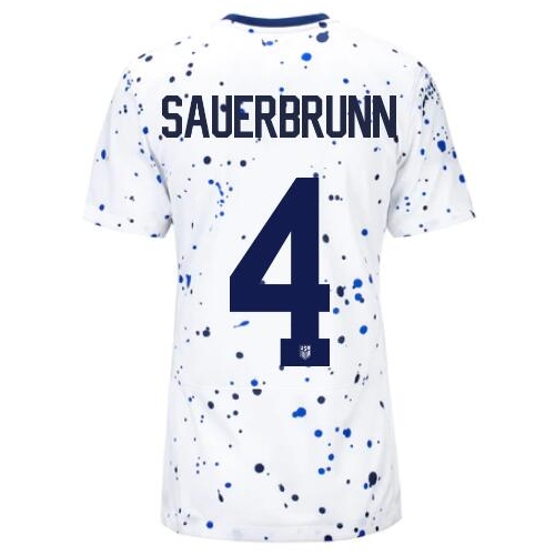 USA Becky Sauerbrunn 2023 Home Women's Stadium Soccer Jersey