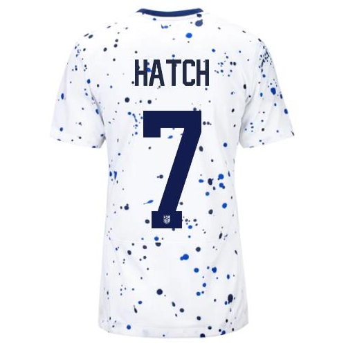 USA Ashley Hatch 2023 Home Women's Stadium Soccer Jersey