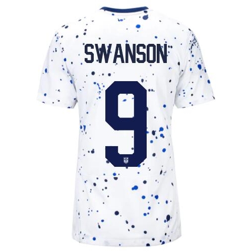 USA Mallory Swanson 2023 Home Women's Stadium Soccer Jersey