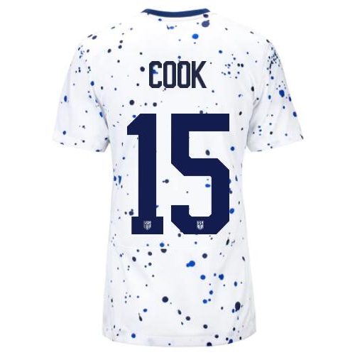 USA Alana Cook 2023 Home Women's Stadium Soccer Jersey
