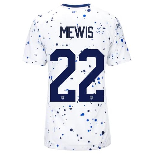 USA Kristie Mewis 2023 Home Women's Stadium Soccer Jersey
