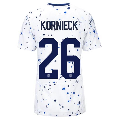 USA Taylor Kornieck 2023 Home Women's Stadium Soccer Jersey