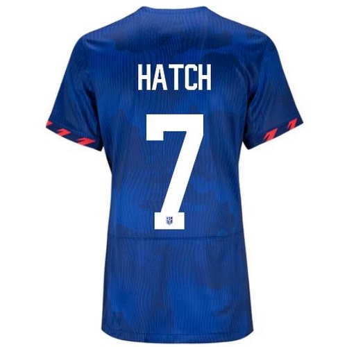 USA Ashley Hatch 2023 Away Women's Stadium Soccer Jersey
