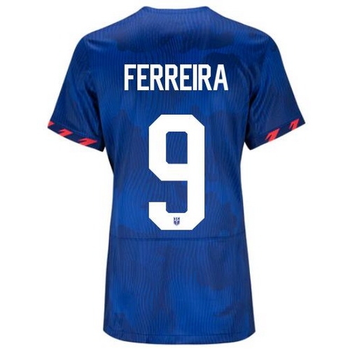 USA Jesus Ferreira 2023 Away Women's Stadium Soccer Jersey