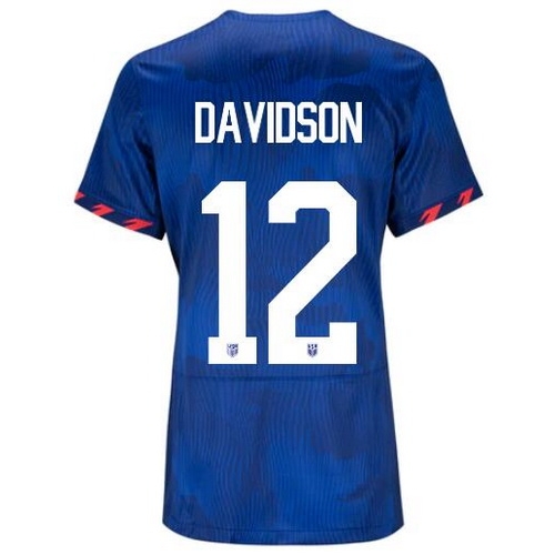 USA Tierna Davidson 2023 Away Women's Stadium Soccer Jersey