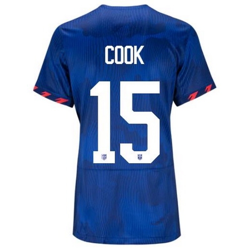 USA Alana Cook 2023 Away Women's Stadium Soccer Jersey