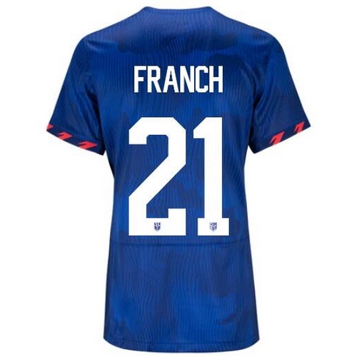 USA Adrianna Franch 2023 Away Women's Stadium Soccer Jersey