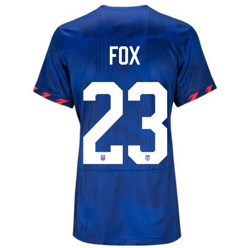 USA Emily Fox 2023 Away Women's Stadium Soccer Jersey