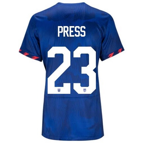 USA Christen Press 2023 Away Women's Stadium Soccer Jersey