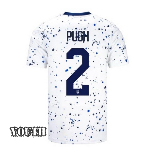USA Mallory Pugh 2023 Home Youth Stadium Soccer Jersey