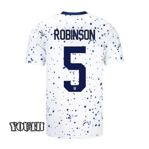 USA Antonee Robinson 2023 Home Youth Stadium Soccer Jersey
