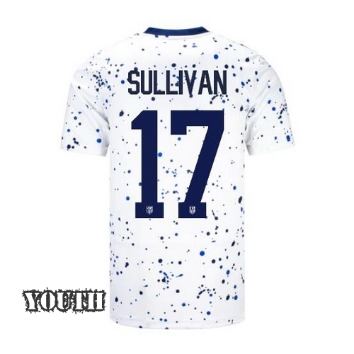 USA Andi Sullivan 2023 Home Youth Stadium Soccer Jersey