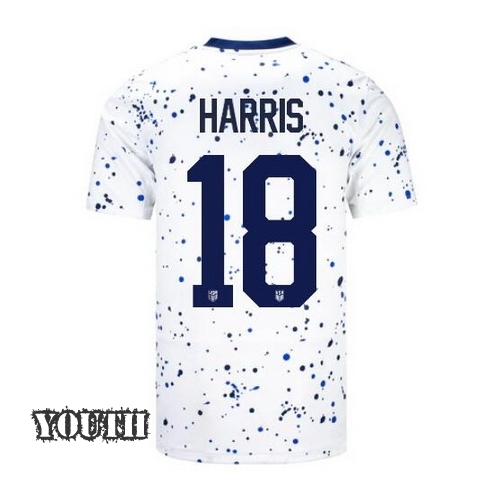 USA Ashlyn Harris 2023 Home Youth Stadium Soccer Jersey