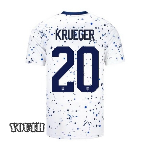 USA Casey Krueger 2023 Home Youth Stadium Soccer Jersey