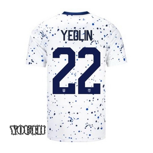 USA DeAndre Yedlin 2023 Home Youth Stadium Soccer Jersey