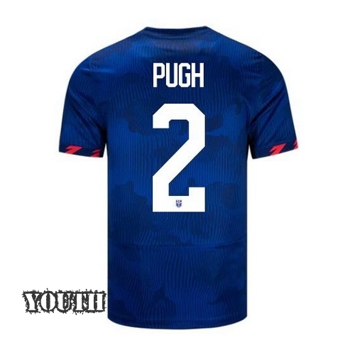 USA Mallory Pugh 2023 Away Youth Stadium Soccer Jersey