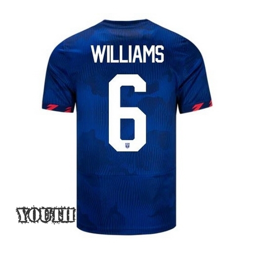 USA Lynn Williams 2023 Away Youth Stadium Soccer Jersey