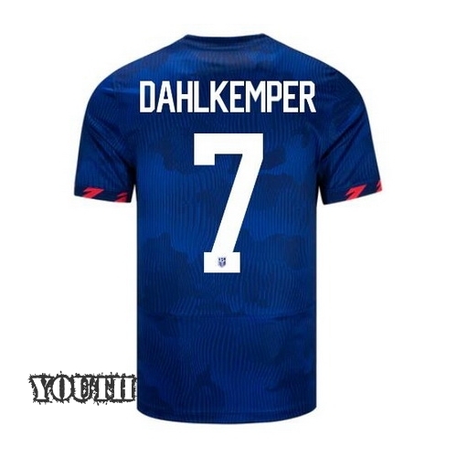 USA Abby Dahlkemper 2023 Away Youth Stadium Soccer Jersey