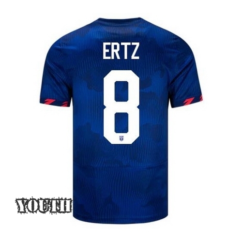 USA Julie Ertz 2023 Away Youth Stadium Soccer Jersey