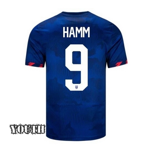 USA Mia Hamm 2023 Away Youth Stadium Soccer Jersey