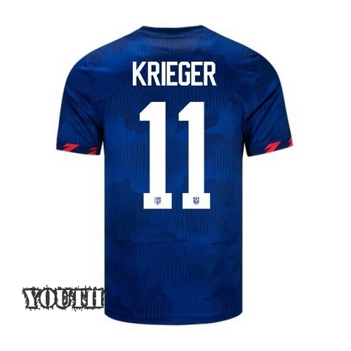 USA Ali Krieger 2023 Away Youth Stadium Soccer Jersey