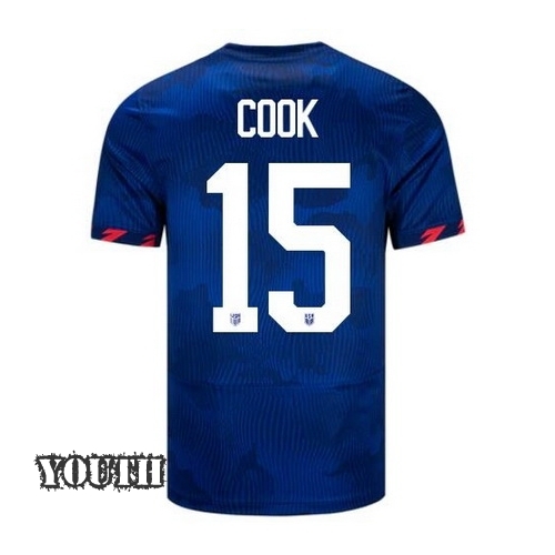 USA Alana Cook 2023 Away Youth Stadium Soccer Jersey