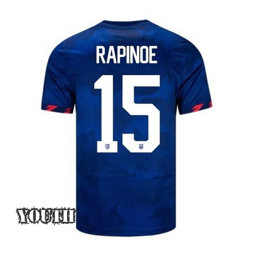 USA Megan Rapinoe 2023 Away Youth Stadium Soccer Jersey