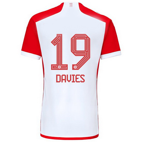 2023/2024 Alphonso Davies Home #19 Men's Soccer Jersey