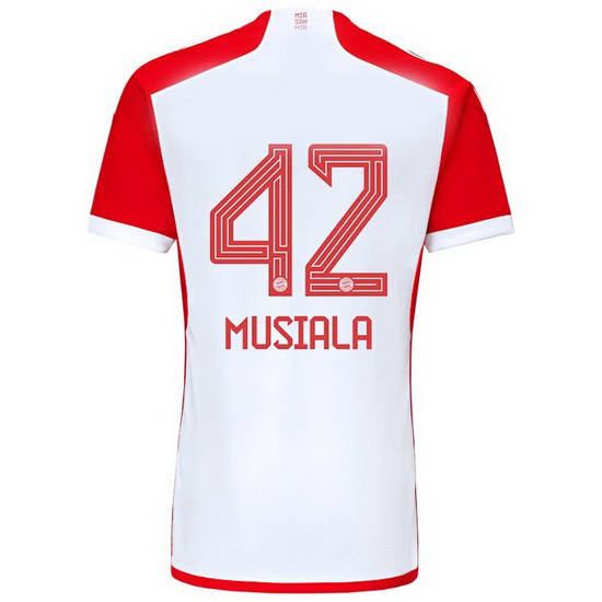 2023/2024 Jamal Musiala Home #42 Men's Soccer Jersey