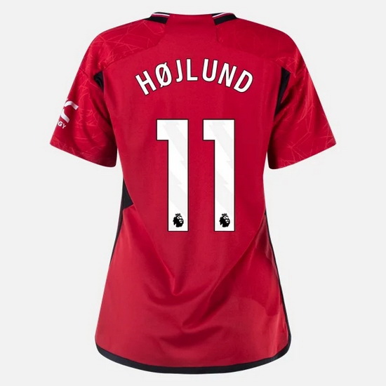 2023/2024 Rasmus Hojlund Home #11 Women's Soccer Jersey