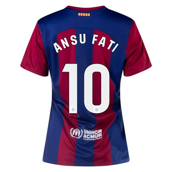 2023/2024 Ansu Fati Home #10 Women's Soccer Jersey