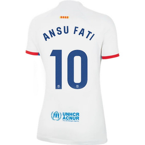 2023/2024 Ansu Fati Away #10 Women's Soccer Jersey