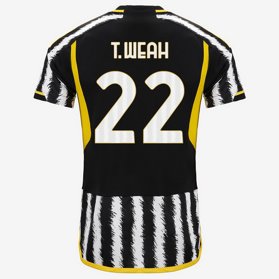 2023/2024 Timothy Weah Home #22 Men's Soccer Jersey