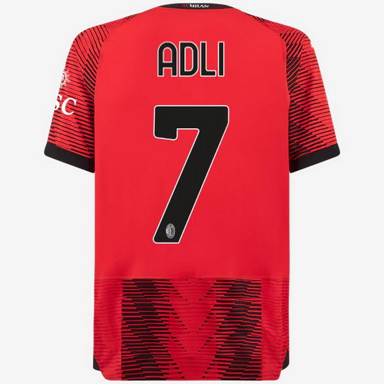 2023/2024 Yacine Adli Home #7 Men's Soccer Jersey