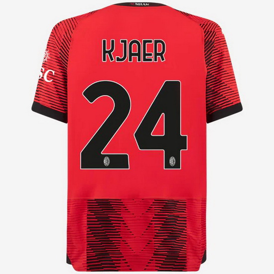 2023/2024 Simon Kjaer Home #24 Men's Soccer Jersey