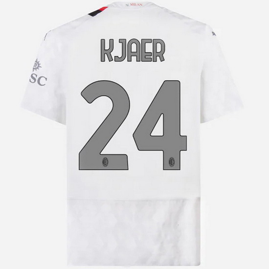 2023/2024 Simon Kjaer Away #24 Men's Soccer Jersey