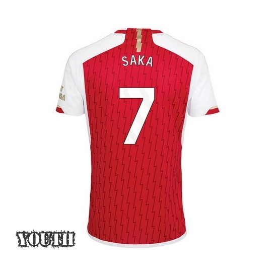 2023/2024 Youth Bukayo Saka Home #7 Soccer Jersey
